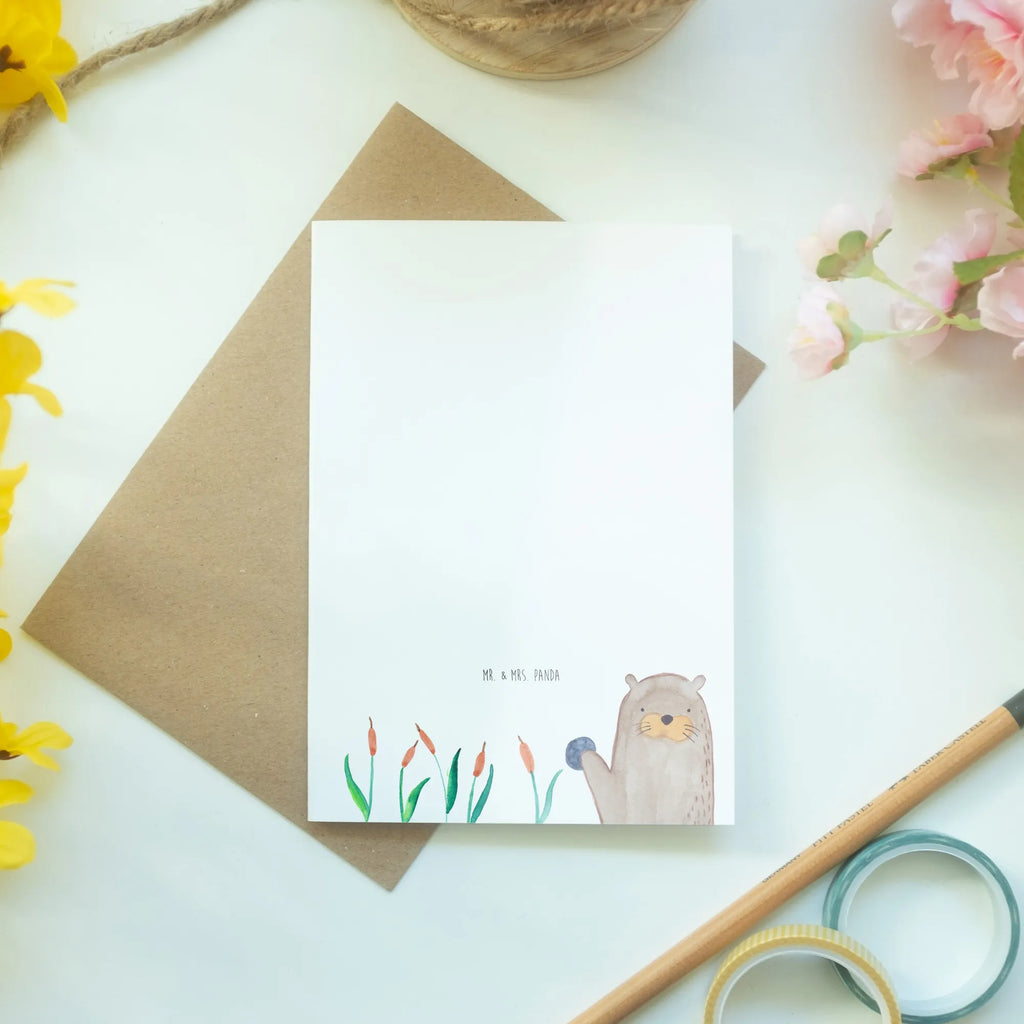 Greetings card otter Stone Beileidskarte, osterkarten, Klappkarte, genesungskarte, Grußkarte, weihnachtskarten, valentinstagskarte, vatertagskarte, Glückwunschkarte, einladungskarten, jubiläumskarte, dankeskarten, spruchkarte, abiturkarte, babykarte, Grußkarten, Motivkarte, kommunionskarte, osterkarte, hochzeitskarten, firmungskarte, glückwunschkarten, neujahrskarte, Otter, Fischotter, Seeotter, Otter Seeotter See Otter