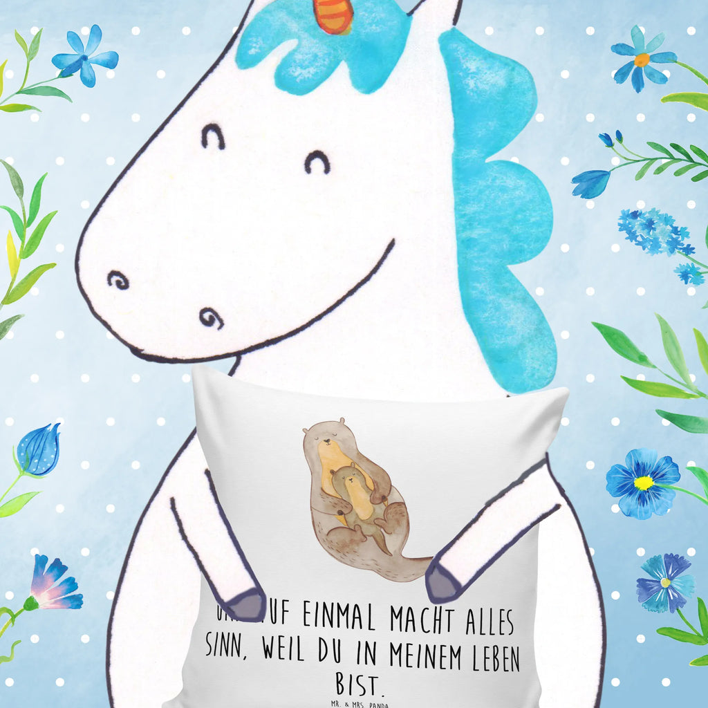 40x40 poduszka wydra dziecko Kuna, wydra, morska wydra