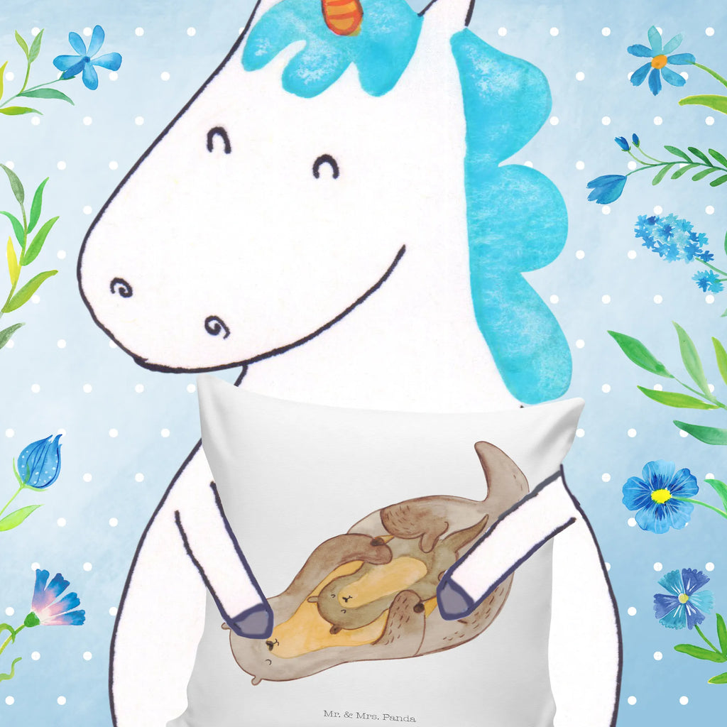 40x40 poduszka wydra dziecko Kuna, wydra, morska wydra