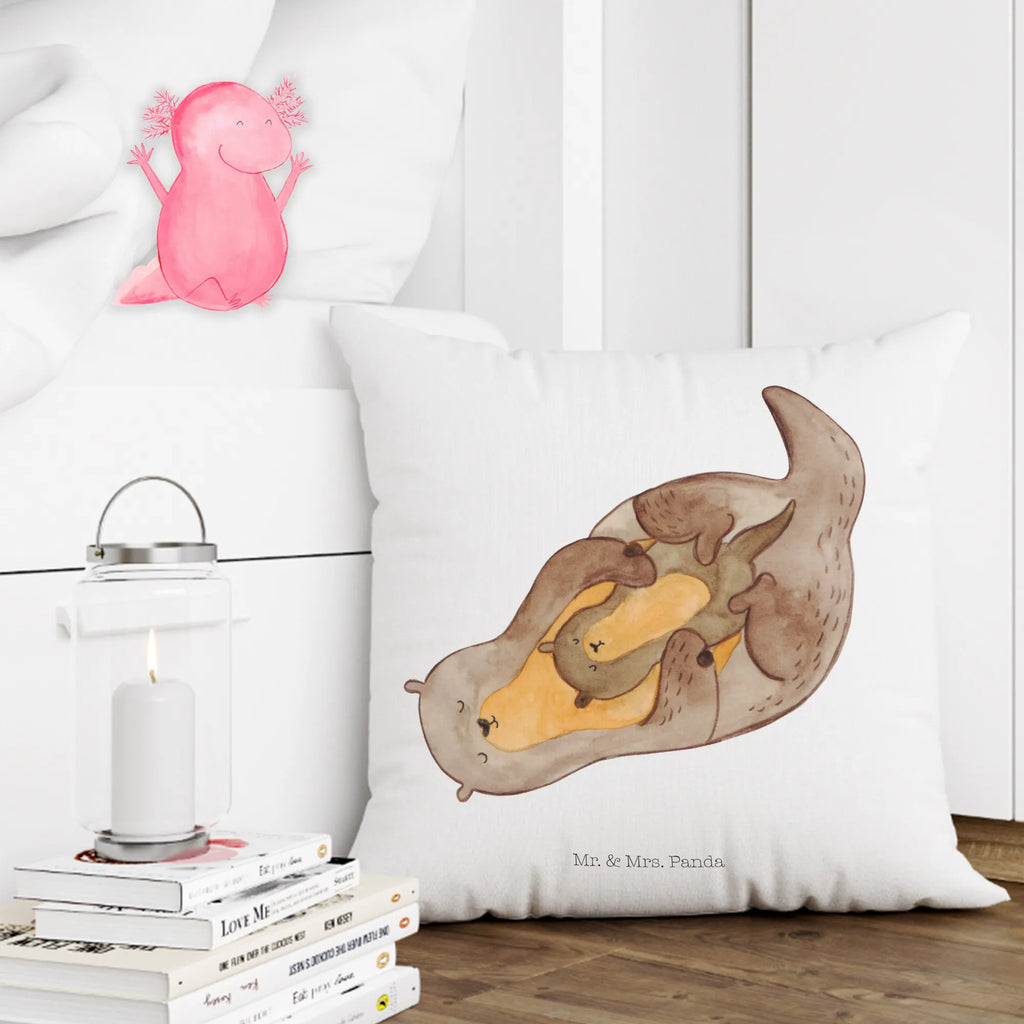 40x40 poduszka wydra dziecko Kuna, wydra, morska wydra