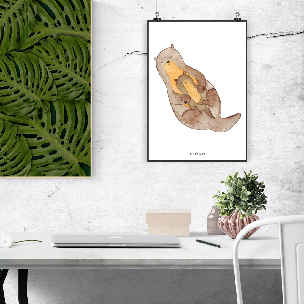 Plakat wydra dziecko Plakat, Poster, drucke, Deko Bild, wanddruck, grafikposter, kunst für die wand, Posterdruck, Wandbild, Wanddekoration, Designposter, Wandschmuck, Bild für Wand, wandkunst, kunstposter, Wandposter, Kunstdruck, Wanddeko Bild, Bild, kunstdruck poster, wanddeko, Mr. & Mrs. Panda Poster, Seeotter, Fischotter, Otter, Otter Seeotter See Otter