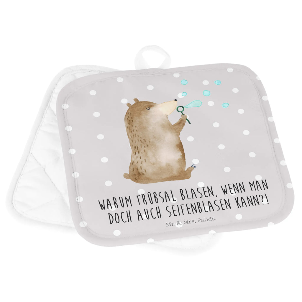 2-elementowy zestaw podkładek pod garnki niedźwiedź bańki mydlane Topflappen Set, Topflappen lustig, Ofenhandschuh, Topflappenset, Topfhandschuhe, Topfuntersetzer, Topflappen, Schöne Topflappen, Topflappen 2er Set, Topflappen mit Spruch, Ofenhandschuhe, Topfhandschuh, Bär, Teddy, Teddybär, Seifenblasen Bär Lustig Sein Glücklich Traurig Happy