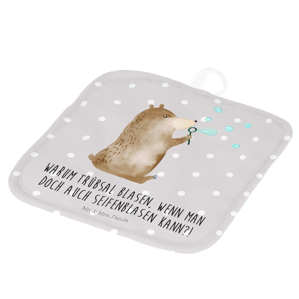 2-elementowy zestaw podkładek pod garnki niedźwiedź bańki mydlane Topflappen Set, Topflappen lustig, Ofenhandschuh, Topflappenset, Topfhandschuhe, Topfuntersetzer, Topflappen, Schöne Topflappen, Topflappen 2er Set, Topflappen mit Spruch, Ofenhandschuhe, Topfhandschuh, Bär, Teddy, Teddybär, Seifenblasen Bär Lustig Sein Glücklich Traurig Happy