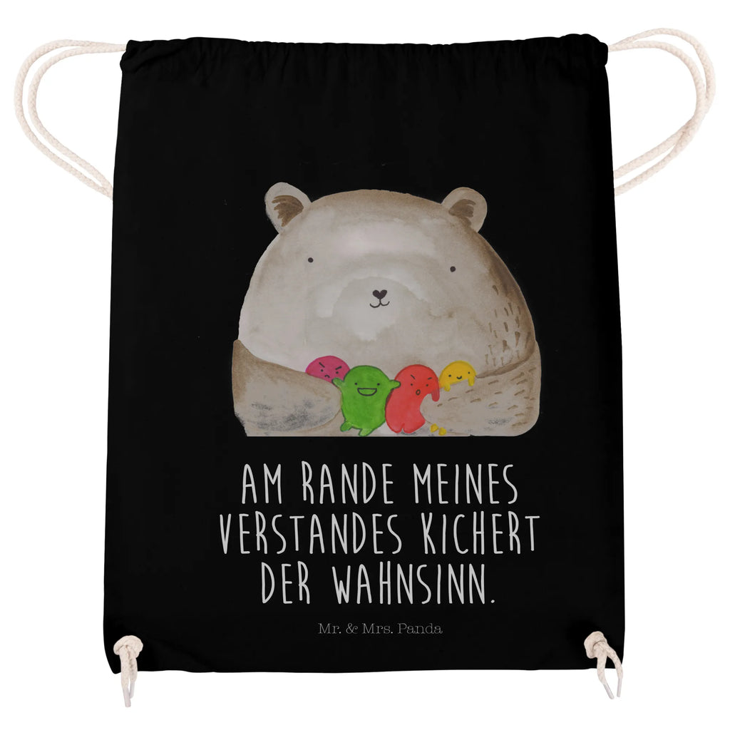Drawstring bag bear Feeling bag, gym bag, sports bag, hipster, jute bag, carrier bag, bear, teddy, teddy bear, cuddly toy, Madness, Bear