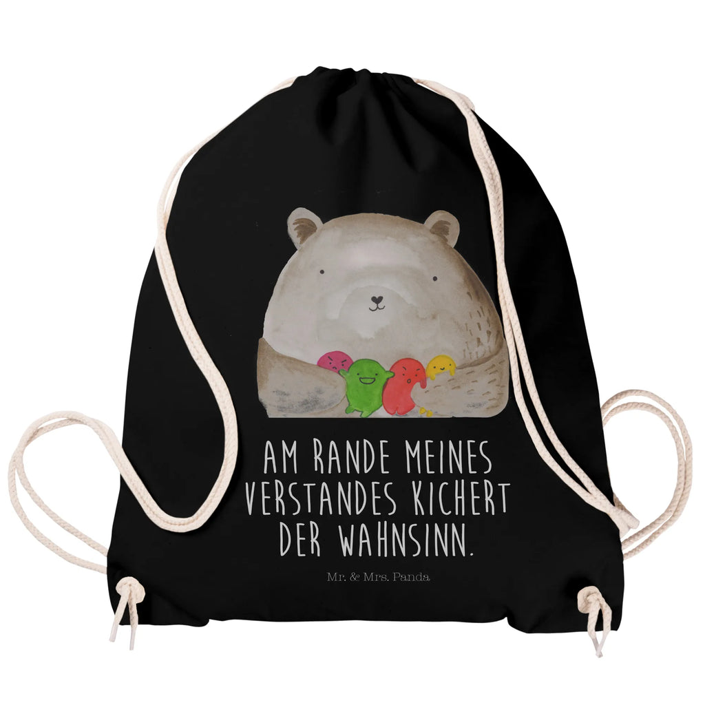 Drawstring bag bear Feeling bag, gym bag, sports bag, hipster, jute bag, carrier bag, bear, teddy, teddy bear, cuddly toy, Madness, Bear