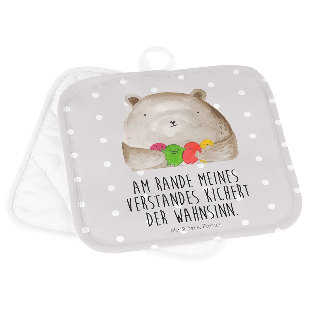 2er Set Topflappen  Bär Gefühl Ofenhandschuh, Topflappen 2er Set, Topflappen, Topflappen Set, Topfuntersetzer, Topflappen mit Spruch, Topflappenset, Schöne Topflappen, Topflappen lustig, Topfhandschuhe, Ofenhandschuhe, Topfhandschuh, Bär, Teddy, Teddybär, Durchgedreht, Wahnsinn, Verrückt