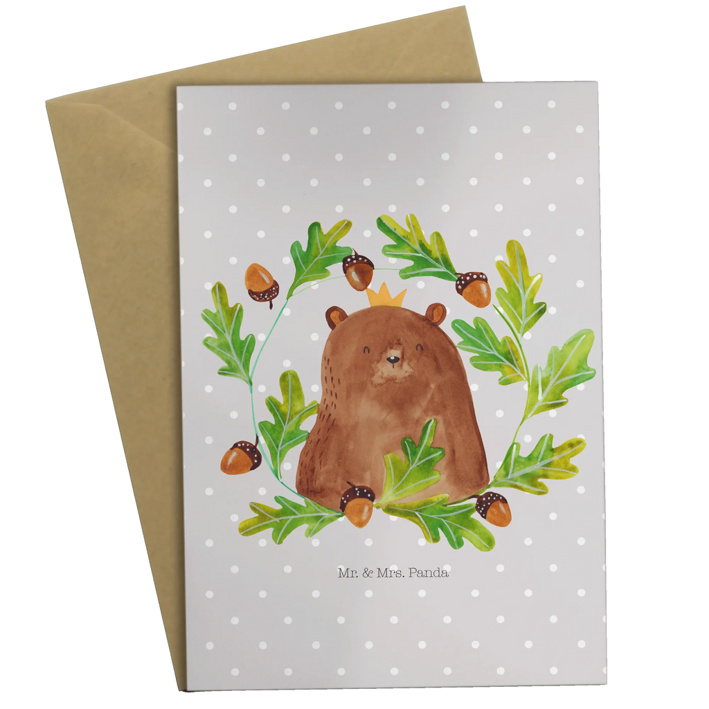 Grußkarte Bär König Geburtstagskarte, Karte, Klappkarte, Grußkarte, Hochzeitskarte, Einladungskarte, Glückwunschkarte, Ansichtskarten, Bär, Teddy, Teddybär, Daddy, Papi, Vater, bester Vater, Vatertag, Papa Bär, Papa, Dad, bester Papa, weltbester Papa