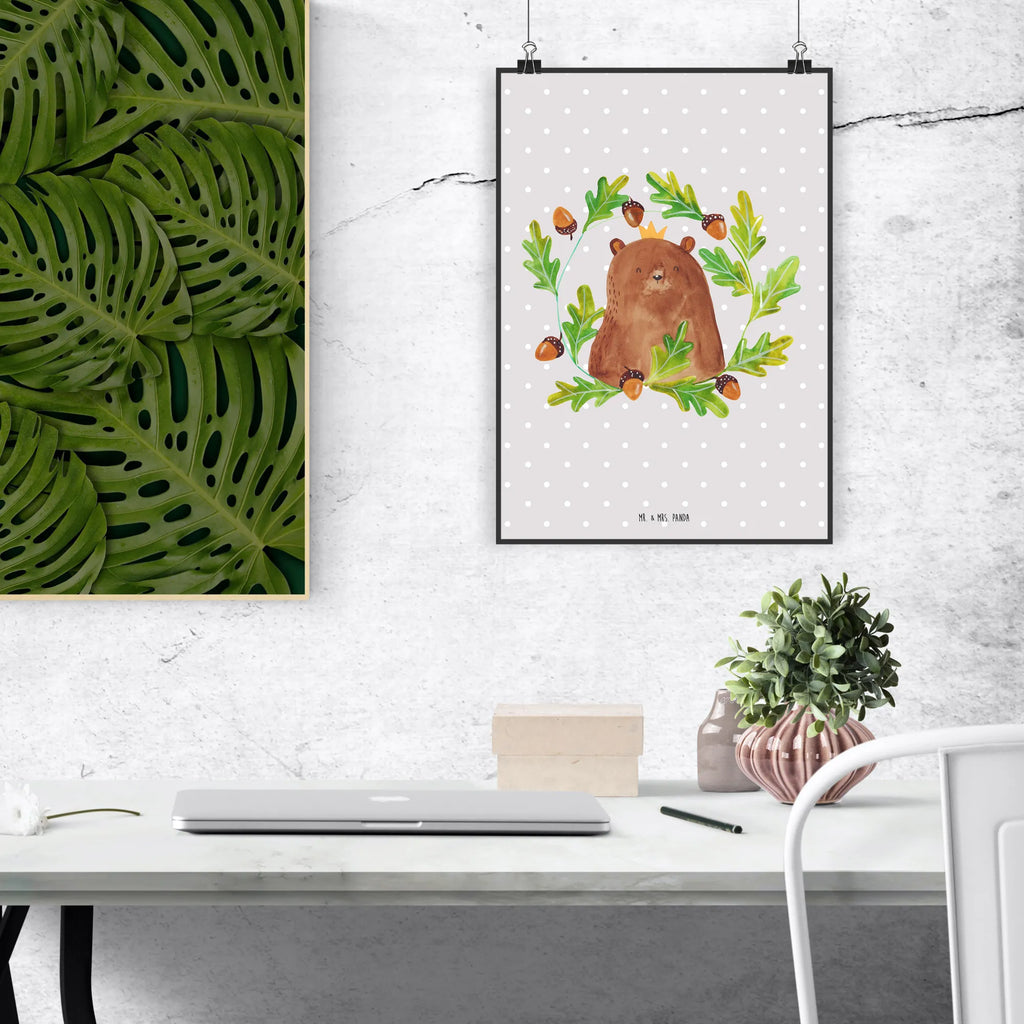 Poster bear king grafikposter, wanddeko, Deko Bild, Posterdruck, Bild, drucke, Deko Poster, Wandposter, wanddruck, kunstdruck poster, Mr. & Mrs. Panda Poster, Wanddekoration, Wandbild, Wandschmuck, typografie poster, Design Poster, Kunstdruck, kunstposter, Designposter, wandkunst, Poster, Wanddeko Bild, Panda Poster, Plakat, Teddy, Bär, Teddybär, Dad, Daddy, Papa, Papa Bär, Vater, Weltbester Papa, Papi, Bester Papa, Vatertag, Bester Vater