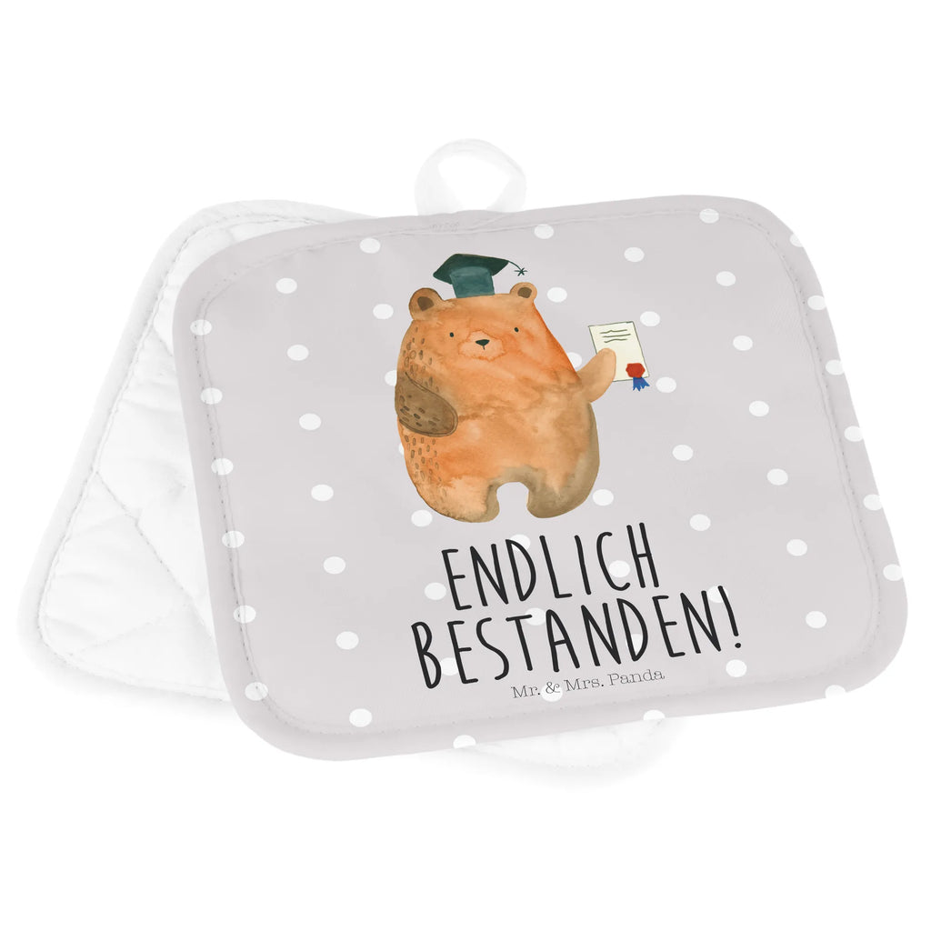 2er Set Topflappen  Bär Prüfung Topflappen 2er Set, 2er Set Topflappen, Topfhandschuhe, Topfuntersetzer, Topflappen, topfhalter, Topflappenset, Topflappen Set, Bär, Teddy, Teddybär, Prüfungen, Zeugnis, Abitur, Abschluss, Prüfung Bestanden, Abschlusszeugnis