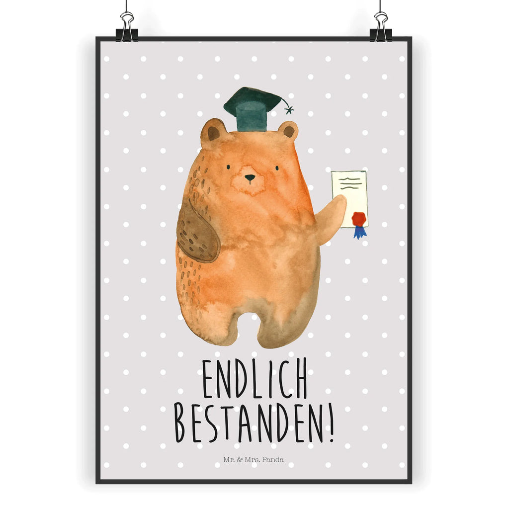 Poster bear Test kunst für die wand, Wandschmuck, Wandbild, Bild für Wand, Wanddekoration, kunstposter, wandkunst, Designposter, wanddeko, Plakat, grafikposter, Wandposter, Poster, Kunstdruck, Bild, Mr. & Mrs. Panda Poster, kunstdruck poster, Deko Bild, Posterdruck, Wanddeko Bild, wanddruck, drucke, Teddybär, Bär, Teddy, Zeugnis, Abschluss, Prüfung Bestanden, Prüfungen, Abitur, Abschlusszeugnis