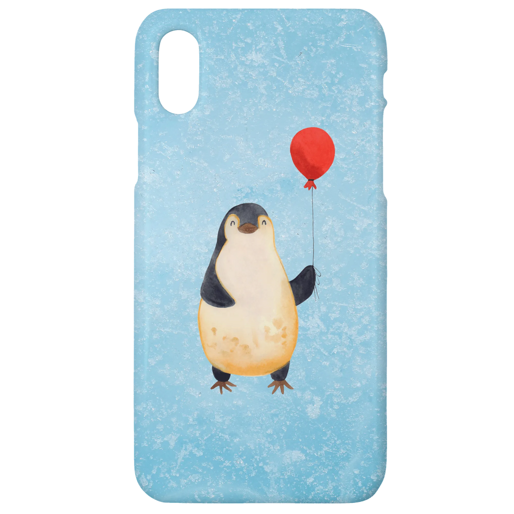 Etui na iPhone 10 pingwin balon Handycover, Hülle, Handyhülle, Cover, Handy Case, Iphone 10, Iphone X, Handy, Pinguin, Pinguine, Glück, Tagträume, Beste Freundin, Neues Leben, Neustart, Geschenkidee, Liebe, Motivation, Luftballon, Geschenk Freundin, Lebenslust