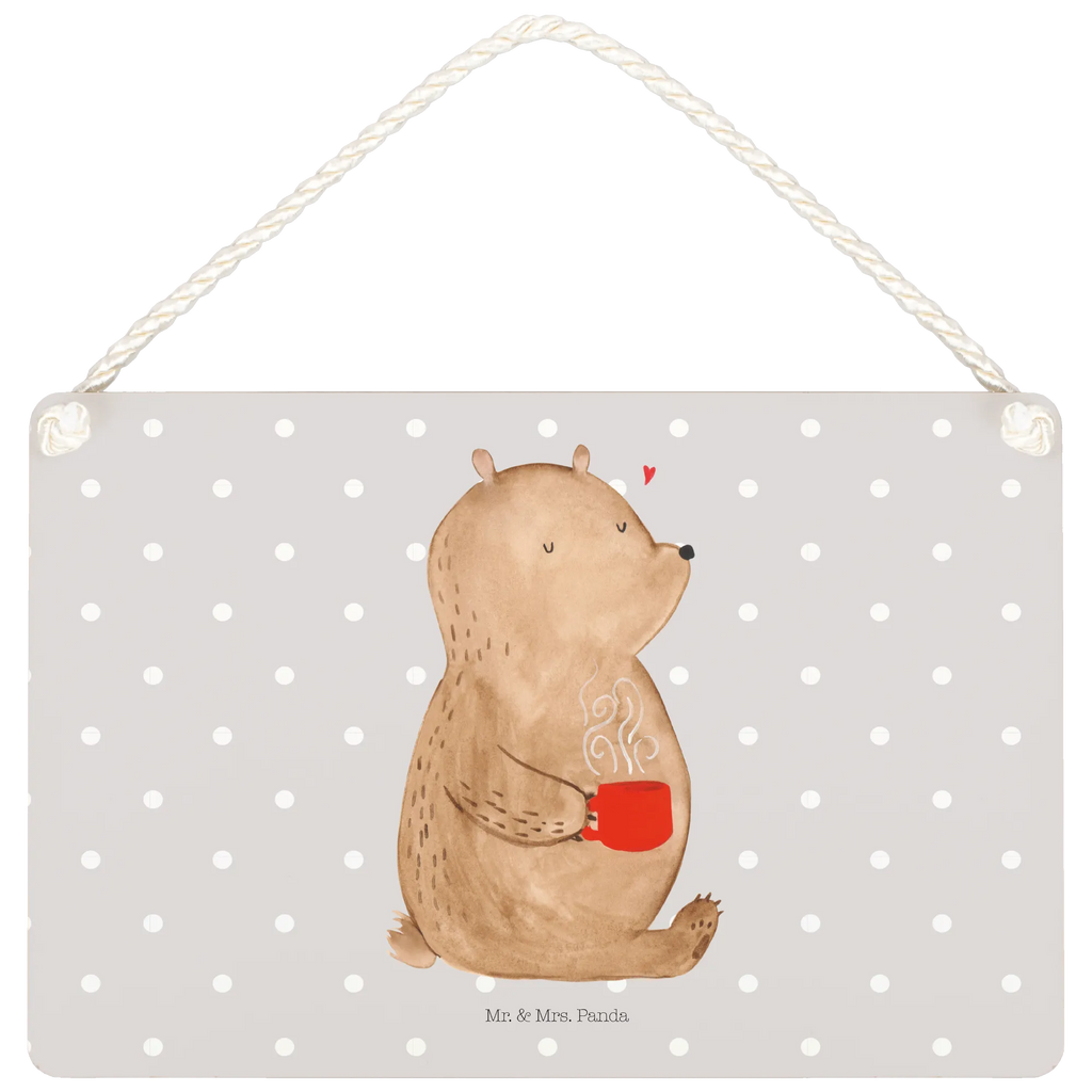 Decorative sign bear Coffee Schild mit Spruch, sprüche schild, Holztafel, Türschild Familie, hängeschild, wandhänger, Dekoschild, Türschild, Schild, Wandschild, Deko Schild, dekoration schild, Badschild, holzbild, Deko Wandtafel, dekoschilder, Küchenschild, Holzschild, dekotafel, Motivschild, wandtafel, Spruchschild, Teddybär, Teddy, Bär, Coffee, Kaffee, Guten Morgen, Morgenroutine, Motivation, Bären, Welt Erobern, Welt Retten
