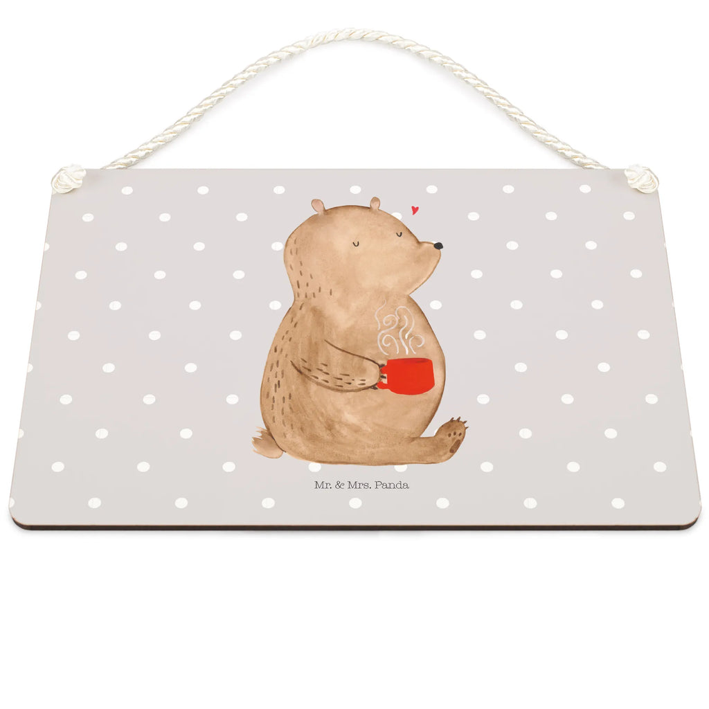 Decorative sign bear Coffee Schild mit Spruch, sprüche schild, Holztafel, Türschild Familie, hängeschild, wandhänger, Dekoschild, Türschild, Schild, Wandschild, Deko Schild, dekoration schild, Badschild, holzbild, Deko Wandtafel, dekoschilder, Küchenschild, Holzschild, dekotafel, Motivschild, wandtafel, Spruchschild, Teddybär, Teddy, Bär, Coffee, Kaffee, Guten Morgen, Morgenroutine, Motivation, Bären, Welt Erobern, Welt Retten