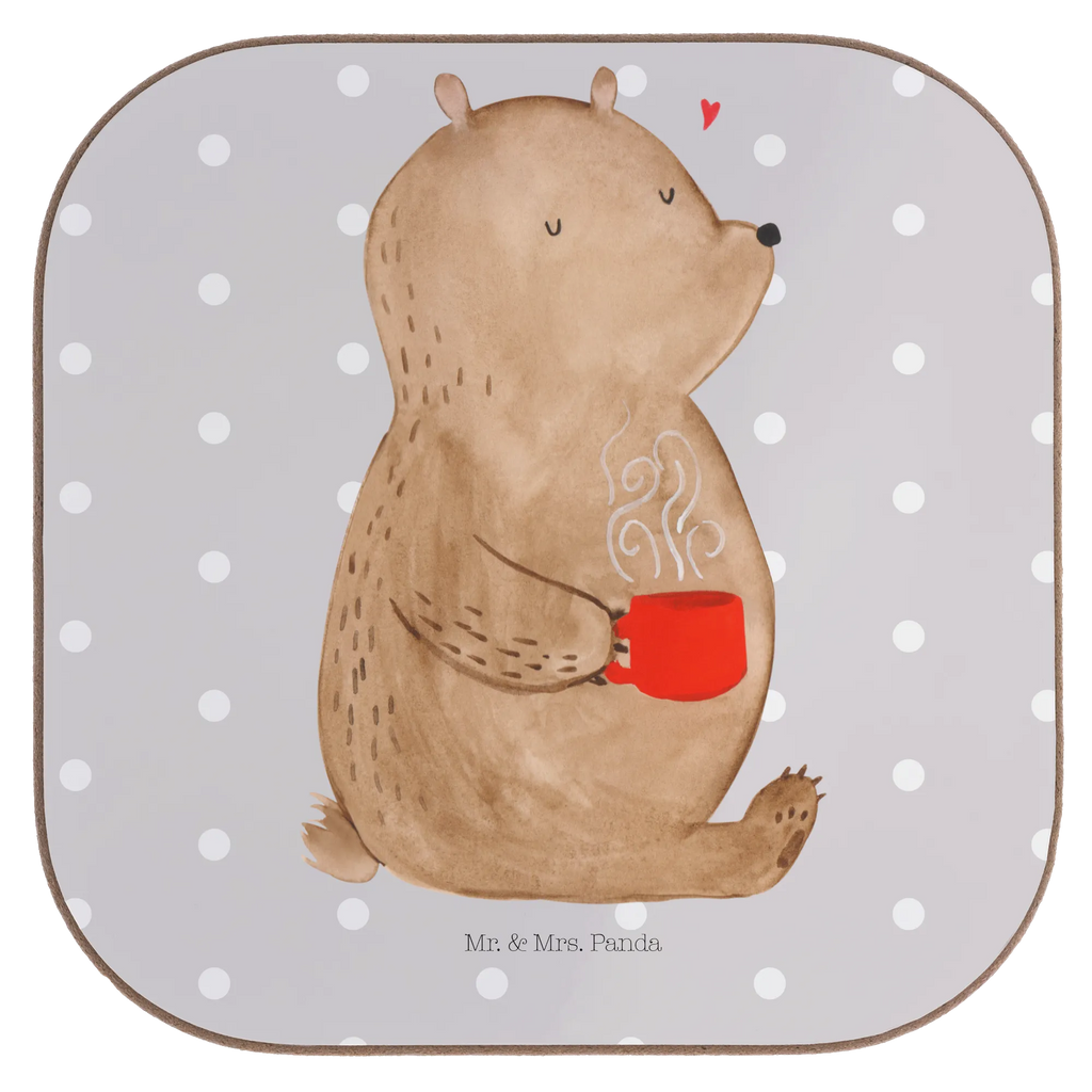 Quadratische Untersetzer Bär Kaffee Holzuntersetzer, Bierdeckel, Untersetzer, Untersetzer Design, Untersetzer Gläser, Untersetzer Holz, Glasuntersetzer, Korkuntersetzer, Tassen Untersetzer, Untersetzer aus Holz, Getränkeuntersetzer, Untersetzer für Gläser, Bär, Teddy, Teddybär, Coffee, Welt erobern, Kaffee, Welt retten, guten Morgen, Motivation, Morgenroutine, Bären