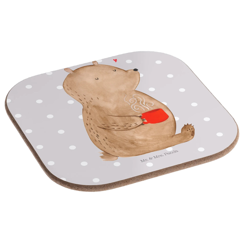 Quadratische Untersetzer Bär Kaffee Holzuntersetzer, Bierdeckel, Untersetzer, Untersetzer Design, Untersetzer Gläser, Untersetzer Holz, Glasuntersetzer, Korkuntersetzer, Tassen Untersetzer, Untersetzer aus Holz, Getränkeuntersetzer, Untersetzer für Gläser, Bär, Teddy, Teddybär, Coffee, Welt erobern, Kaffee, Welt retten, guten Morgen, Motivation, Morgenroutine, Bären