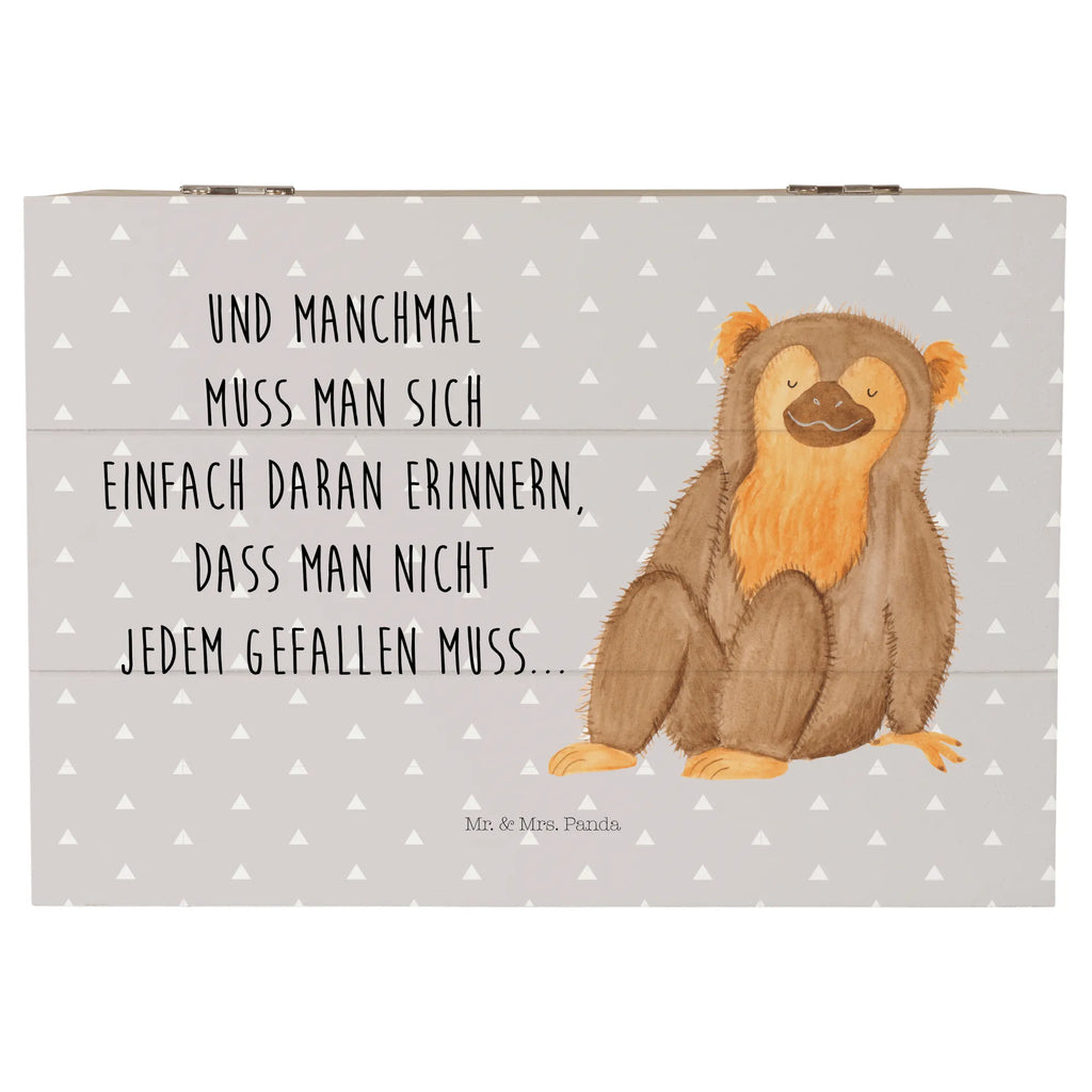 Skrzynia drewniana Małpa Erinnerungsbox, Holzkiste, Geschenkbox, Truhe, Geschenkdose, Dekokiste, Erinnerungskiste, Aufbewahrungsbox, XXL, Kiste, Schatzkiste, Schatulle, Afrika, Wildtiere, Selbstachtung, Liebe, Affen, Selfcare, Motivation, Affe, Respekt, Selbstbewusstsein, Äffchen, Selbstliebe