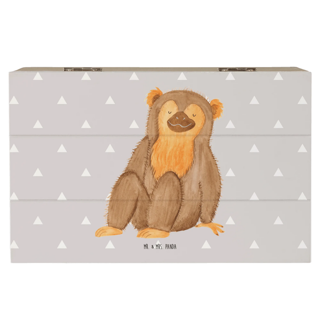 Skrzynia drewniana Małpa Erinnerungsbox, Holzkiste, Geschenkbox, Truhe, Geschenkdose, Dekokiste, Erinnerungskiste, Aufbewahrungsbox, XXL, Kiste, Schatzkiste, Schatulle, Afrika, Wildtiere, Selbstachtung, Liebe, Affen, Selfcare, Motivation, Affe, Respekt, Selbstbewusstsein, Äffchen, Selbstliebe