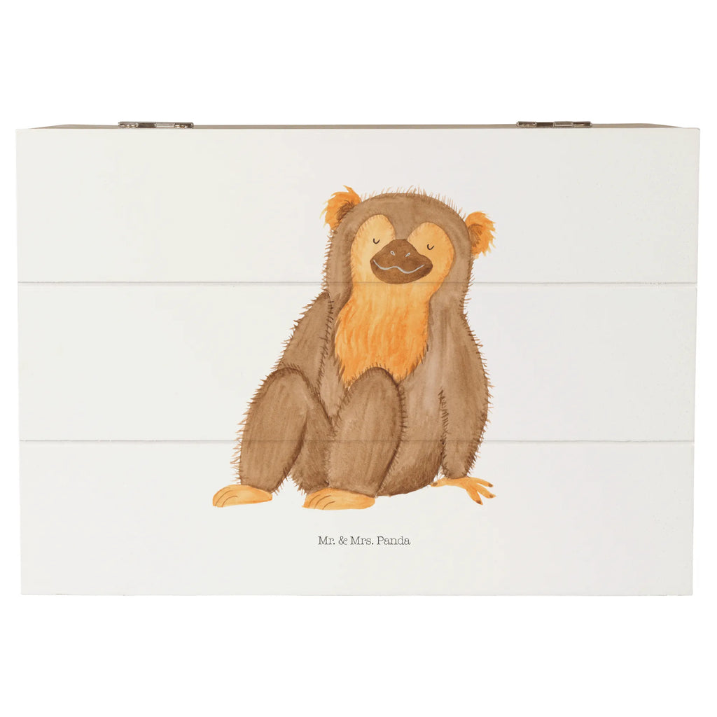 Skrzynia drewniana Małpa Erinnerungsbox, Holzkiste, Geschenkbox, Truhe, Geschenkdose, Dekokiste, Erinnerungskiste, Aufbewahrungsbox, XXL, Kiste, Schatzkiste, Schatulle, Afrika, Wildtiere, Selbstachtung, Liebe, Affen, Selfcare, Motivation, Affe, Respekt, Selbstbewusstsein, Äffchen, Selbstliebe