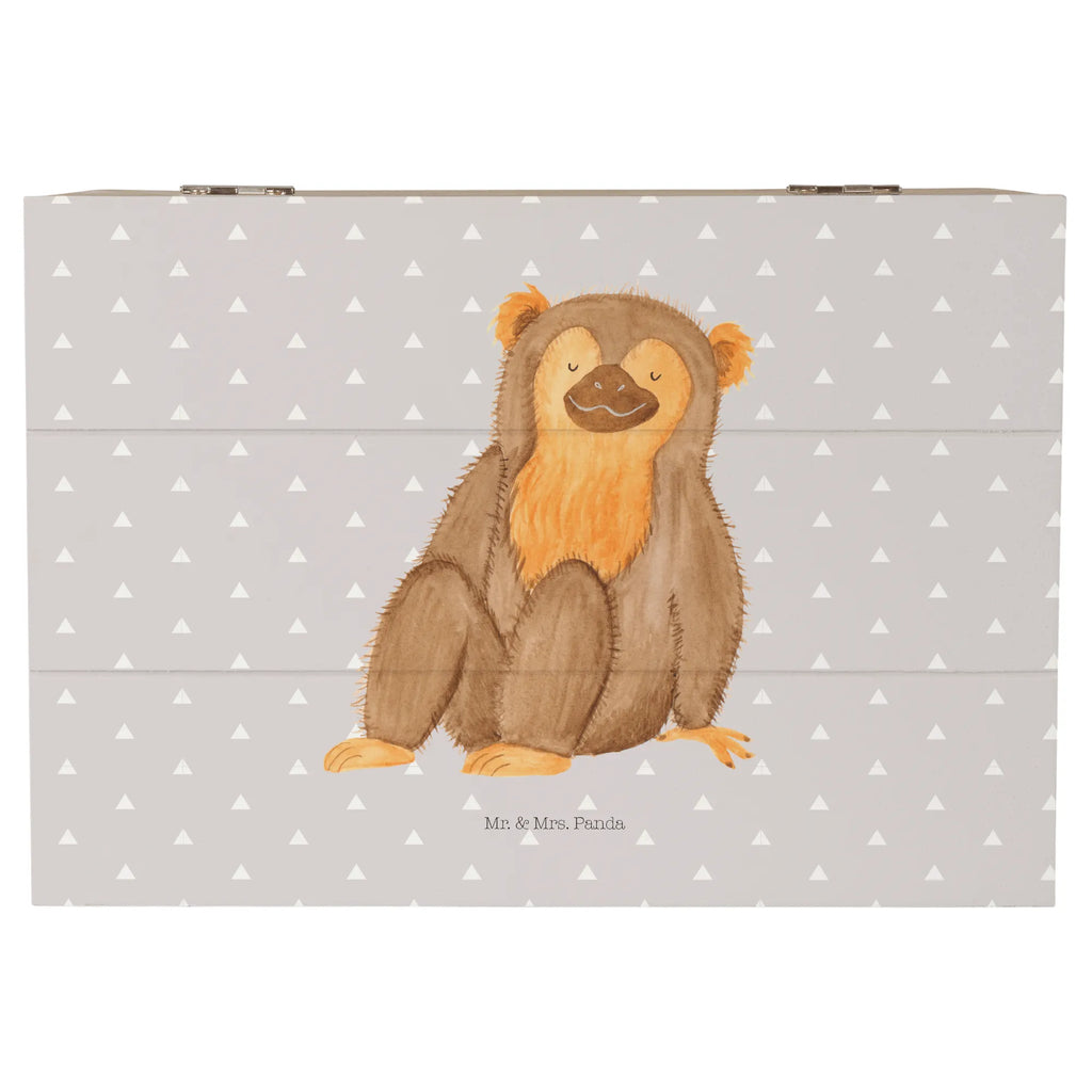 Skrzynia drewniana Małpa Erinnerungsbox, Holzkiste, Geschenkbox, Truhe, Geschenkdose, Dekokiste, Erinnerungskiste, Aufbewahrungsbox, XXL, Kiste, Schatzkiste, Schatulle, Afrika, Wildtiere, Selbstachtung, Liebe, Affen, Selfcare, Motivation, Affe, Respekt, Selbstbewusstsein, Äffchen, Selbstliebe