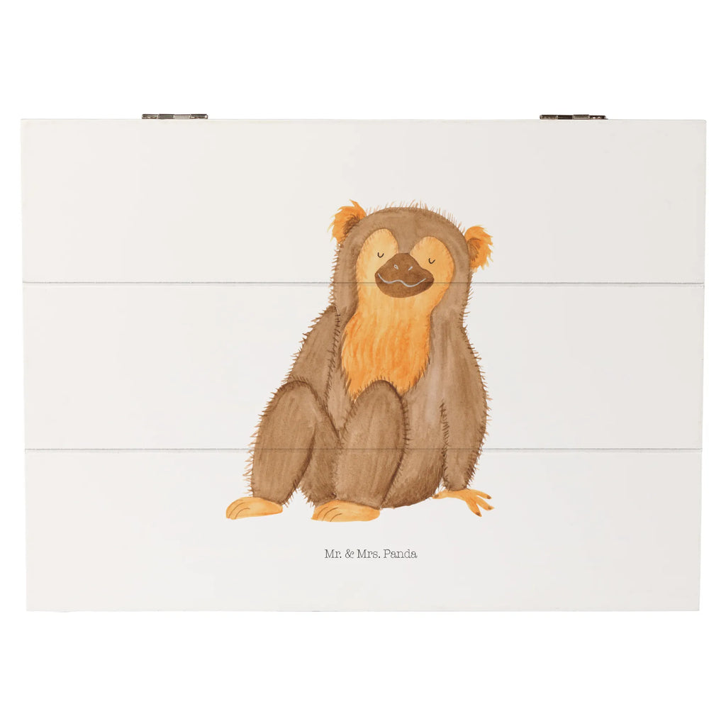 Skrzynia drewniana Małpa Erinnerungsbox, Holzkiste, Geschenkbox, Truhe, Geschenkdose, Dekokiste, Erinnerungskiste, Aufbewahrungsbox, XXL, Kiste, Schatzkiste, Schatulle, Afrika, Wildtiere, Selbstachtung, Liebe, Affen, Selfcare, Motivation, Affe, Respekt, Selbstbewusstsein, Äffchen, Selbstliebe