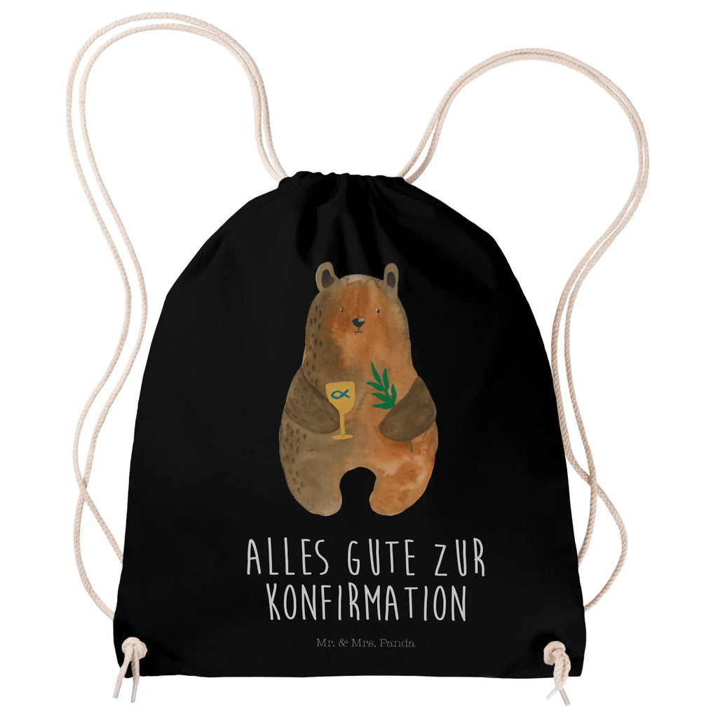Drawstring bag bear confirmation sports bag, hipster, gym bag, carrier bag, jute bag, bag, bear, teddy, teddy bear, cuddly toy, confirmation, church, service, evangelic