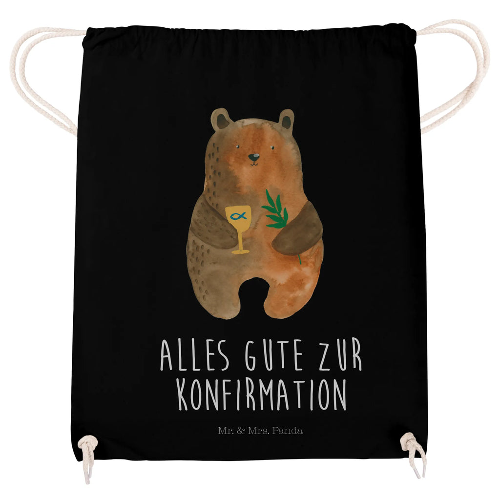 Drawstring bag bear confirmation sports bag, hipster, gym bag, carrier bag, jute bag, bag, bear, teddy, teddy bear, cuddly toy, confirmation, church, service, evangelic