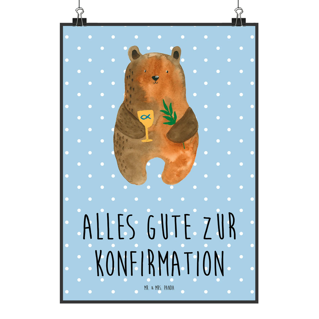 Plakat niedźwiedź Bierzmowanie Plakat, Bild für Wand, wanddeko, Wanddeko Bild, kunstdruck poster, Wandbild, Poster, Wandschmuck, Mr. & Mrs. Panda Poster, drucke, Posterdruck, Wandposter, wanddruck, kunst für die wand, Bild, grafikposter, kunstposter, Deko Bild, Wanddekoration, wandkunst, Kunstdruck, Designposter, Teddybär, Bär, Teddy, Gottesdienst, Konfirmation, Kirche, Evangelisch