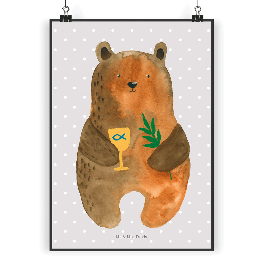 Plakat niedźwiedź Bierzmowanie Plakat, Bild für Wand, wanddeko, Wanddeko Bild, kunstdruck poster, Wandbild, Poster, Wandschmuck, Mr. & Mrs. Panda Poster, drucke, Posterdruck, Wandposter, wanddruck, kunst für die wand, Bild, grafikposter, kunstposter, Deko Bild, Wanddekoration, wandkunst, Kunstdruck, Designposter, Teddybär, Bär, Teddy, Gottesdienst, Konfirmation, Kirche, Evangelisch