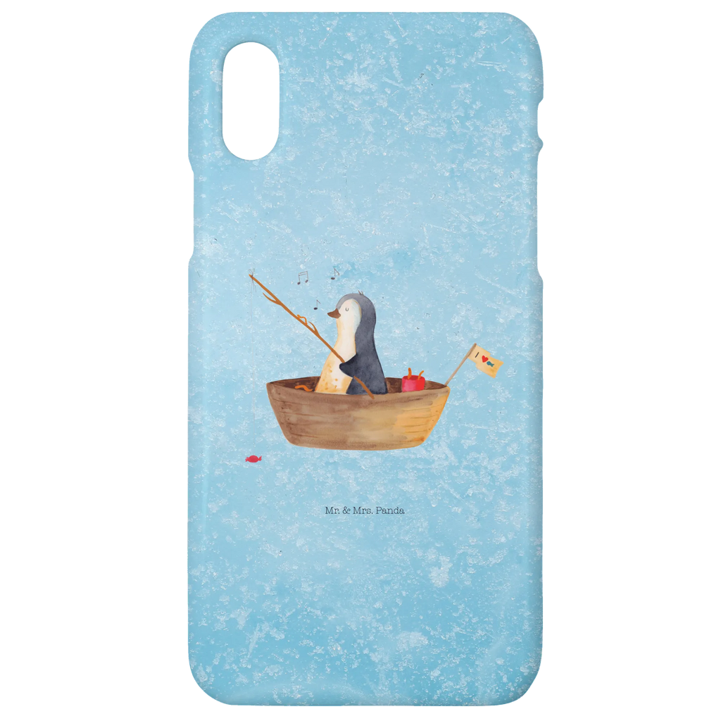 Etui na iPhone 10 pingwin łódka wędkarska Hülle, Cover, Iphone X, Handy Case, Iphone 10, Handycover, Handy, Handyhülle, Pinguin, Angeln, Angelboot, Trennung, Neustart, Pinguine, Motivation, Geschenkidee Liebeskummer, Leben, Genießen, Lebenslust, Neuanfang, Boot, Scheidung