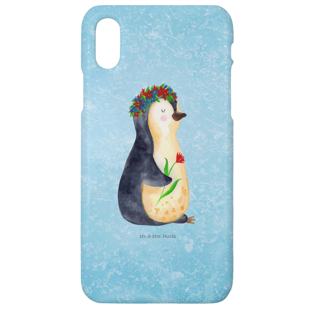 Etui na iPhone 10 pingwin kwiaty Pinguin