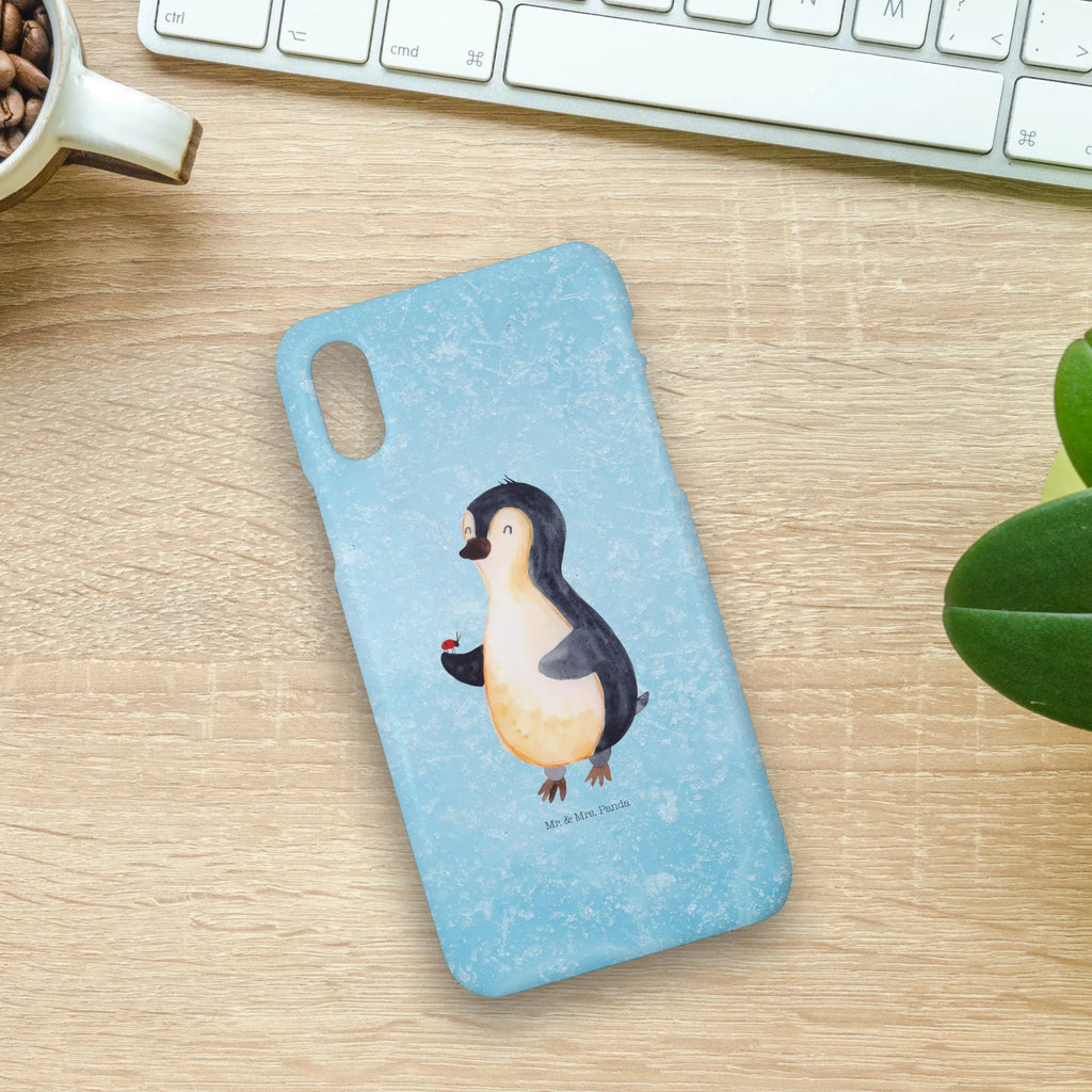 Etui na iPhone 10 Pingwin biedronka Iphone 10, Cover, Handy, Iphone X, Handyhülle, Hülle, Handycover, Pinguin, Pinguine, Freude, Liebe, Wunder, Lebensfreude, Glück, Marienkäfer