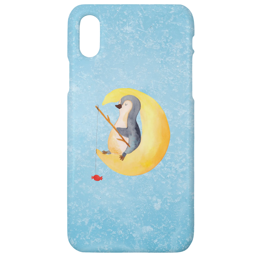 Etui na iPhone 10 pingwin księżyc Iphone 10, Handycover, Handy, Handy Case, Cover, Iphone X, Handyhülle, Hülle, Pinguin, Schlafzimmer, Gästezimmer, Pinguine, Einschlafen, schlafen, Schlafstörungen, Nachtruhe, Spruch