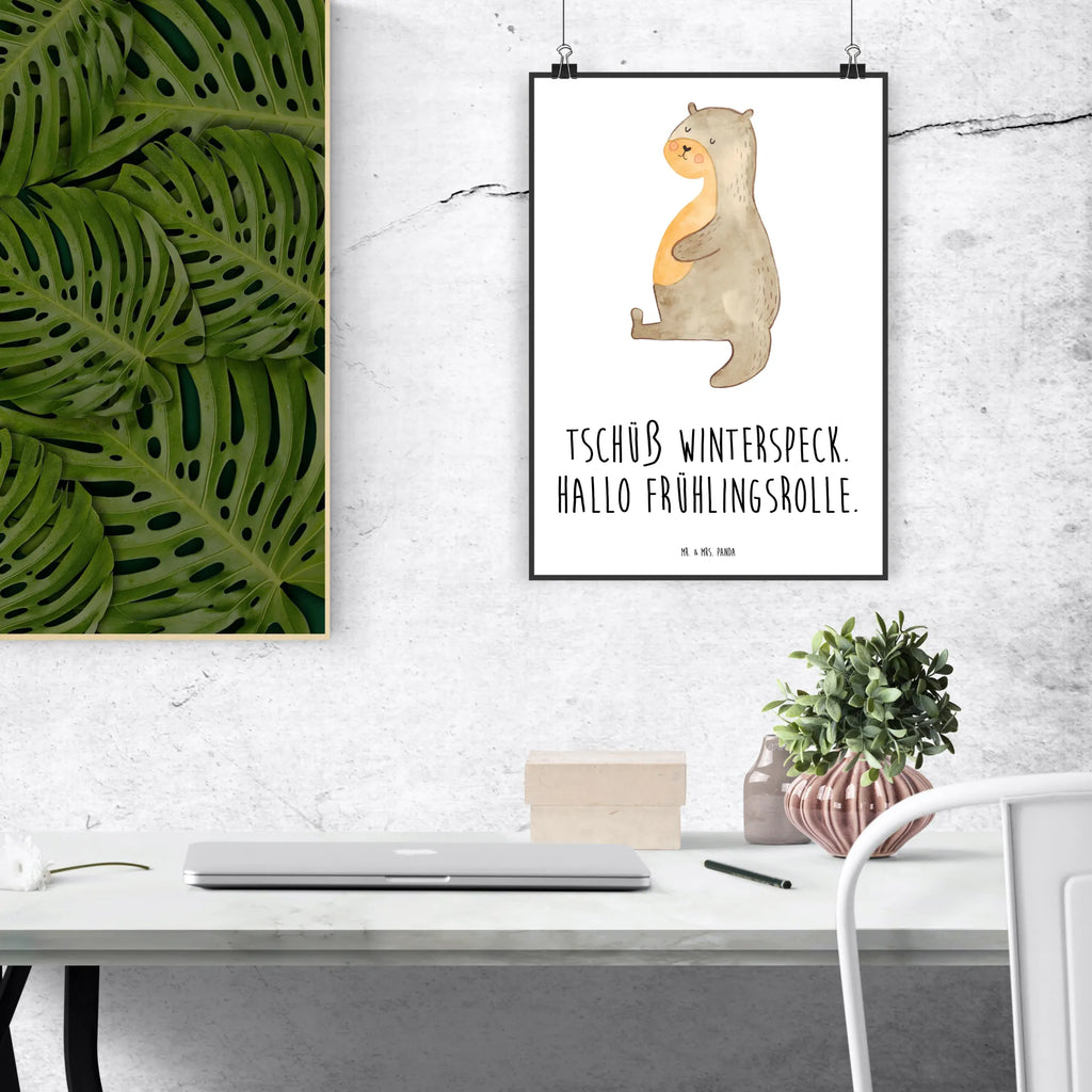 Poster Otter Bauch Bild, kunstposter, Kunstdruck, Wandposter, Posterdruck, Mr. & Mrs. Panda Poster, Plakat, Designposter, Poster, wanddruck, Wandschmuck, wandkunst, kunst für die wand, Bild für Wand, Wandbild, drucke, Deko Bild, kunstdruck poster, wanddeko, grafikposter, Wanddeko Bild, Wanddekoration, Seeotter, Fischotter, Otter, Otter Seeotter See Otter