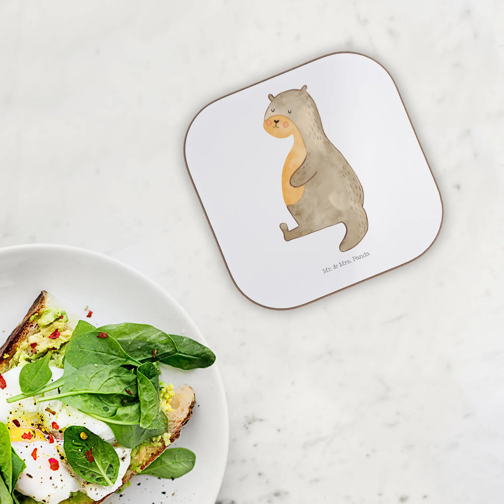 Quadratische Untersetzer Otter Bauch Glasuntersetzer, Untersetzer aus Holz, Korkuntersetzer, Untersetzer Design, Getränkeuntersetzer, Bierdeckel, Untersetzer Gläser, Tassen Untersetzer, Untersetzer, Untersetzer für Gläser, Untersetzer Holz, Holzuntersetzer, Otter, Fischotter, Seeotter, Otter Seeotter See Otter