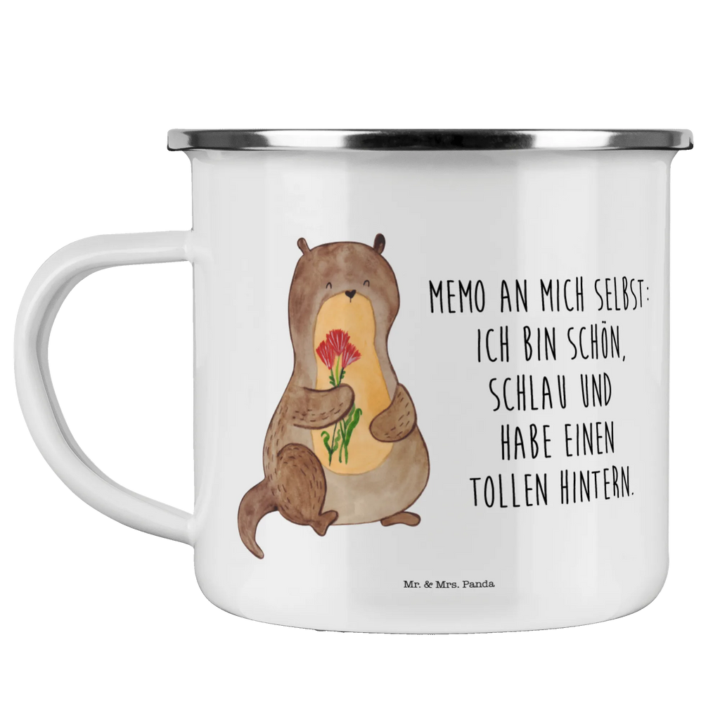 Kempingowy kubek emaliowany wydra bukiet kwiatów Metalltasse, Trinkbecher, blechbecher, becher emaille, Teetasse, Campingtasse, Emaille Tasse, Emaille Becher, Reisebecher, emaillebecher, Emailletasse, reisetasse, Teebecher, Kaffeetasse, wanderbecher, Tasse, wandertasse, Tasse Emaille, Kaffeebecher, Becher, Pott, metallbecher, Blechtasse, Campingbecher, Seeotter, Fischotter, Otter, Otter Seeotter See Otter