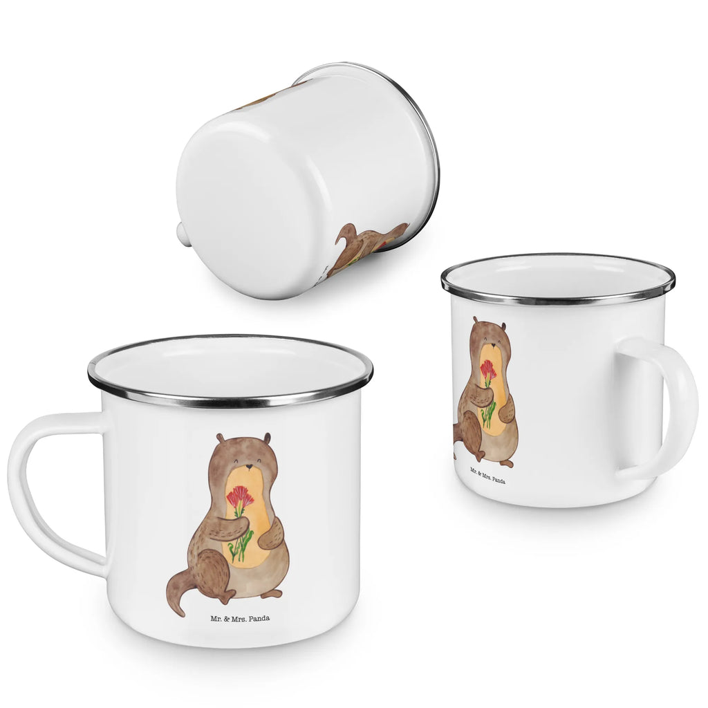 Kempingowy kubek emaliowany wydra bukiet kwiatów Metalltasse, Trinkbecher, blechbecher, becher emaille, Teetasse, Campingtasse, Emaille Tasse, Emaille Becher, Reisebecher, emaillebecher, Emailletasse, reisetasse, Teebecher, Kaffeetasse, wanderbecher, Tasse, wandertasse, Tasse Emaille, Kaffeebecher, Becher, Pott, metallbecher, Blechtasse, Campingbecher, Seeotter, Fischotter, Otter, Otter Seeotter See Otter
