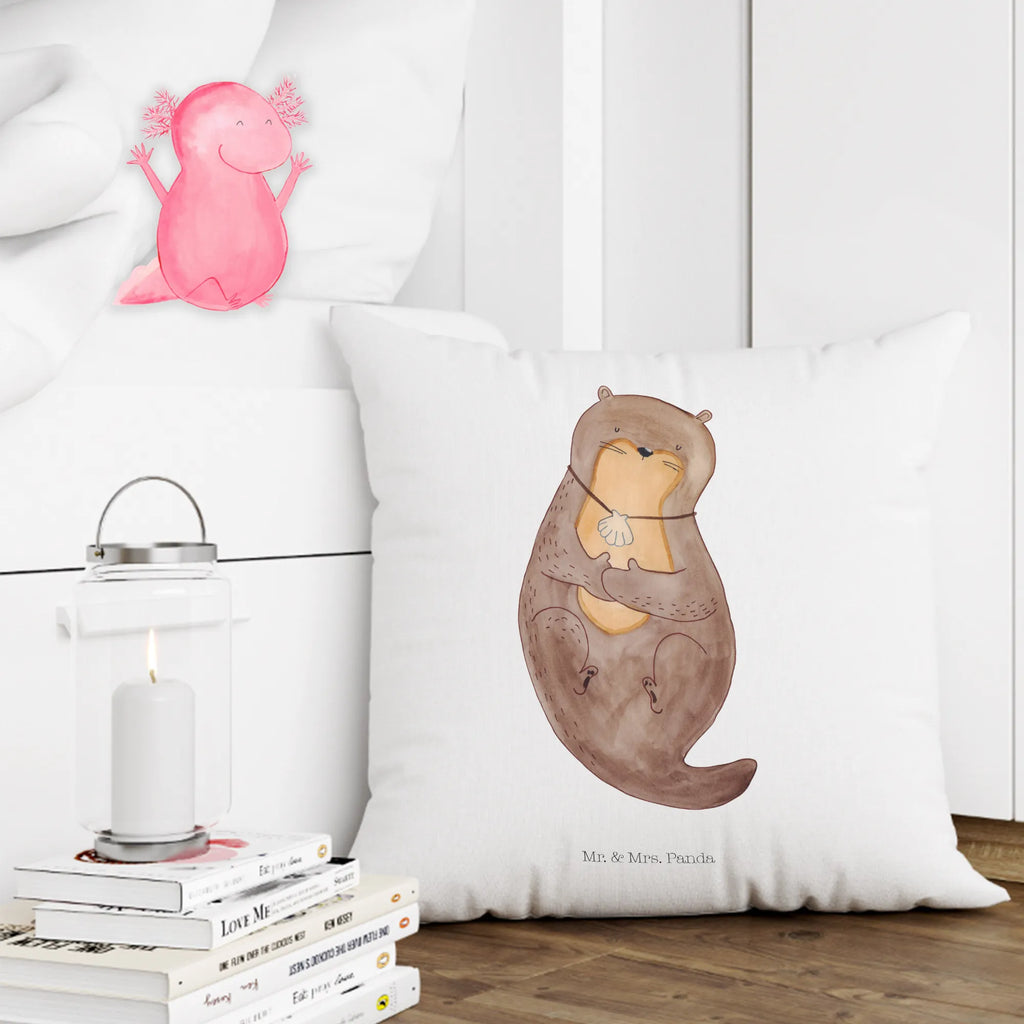 Cushion otter shell settee, Pillow, pillows, sofa, bedroom, pad, soft, fluffy, cushion, 40 x 40, bed, couch, pillow case, 40x40, otter, marten, sea otter, European otter, water mammal, aquatic animal, baby otter, predator, water, otter gifts, animal lover, gift ideas for animal lovers, animal, mammal, water animal, gifts for people in love, daydreaming, office, dreaming, motivation, otter love, brooding