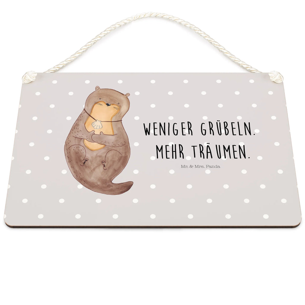 Deko Schild Otter Muschel Schild mit Spruch, dekoration schild, wandtafel, Spruchschild, Badschild, Schild, Deko Schild, Deko Wandtafel, Türschild Familie, wandhänger, Holztafel, Dekoschild, holzbild, dekoschilder, hängeschild, Türschild, Holzschild, dekotafel, sprüche schild, Küchenschild, Wandschild, Motivschild, Otter, Seeotter, Fischotter, Otterliebe, Träumen, Tagträumen, Grübeln, Motivation, Büro