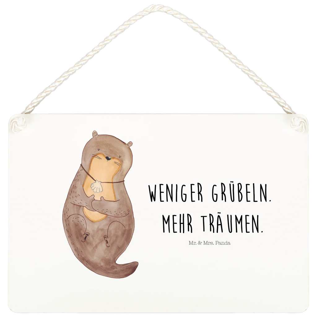 Deko Schild Otter Muschel Schild mit Spruch, dekoration schild, wandtafel, Spruchschild, Badschild, Schild, Deko Schild, Deko Wandtafel, Türschild Familie, wandhänger, Holztafel, Dekoschild, holzbild, dekoschilder, hängeschild, Türschild, Holzschild, dekotafel, sprüche schild, Küchenschild, Wandschild, Motivschild, Otter, Seeotter, Fischotter, Otterliebe, Träumen, Tagträumen, Grübeln, Motivation, Büro