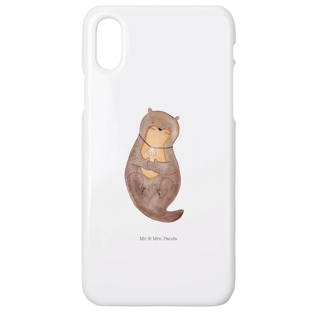 Handyhülle Otter Muschel Cover, Iphone X, Iphone 10, Handy, Handy Case, Hülle, Handycover, Handyhülle, Otter, Seeotter, Fischotter, Otterliebe, Motivation, Träumen, Grübeln, Tagträumen, Büro