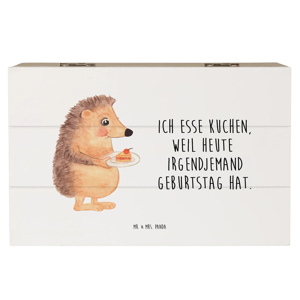 Holzkiste Igel Kuchenstück Erinnerungsbox, Erinnerungskiste, Dekokiste, Kiste, Holzkiste, XXL, Aufbewahrungsbox, Schatulle, Geschenkbox, Geschenkdose, Schatzkiste, Truhe, Tiermotive, Gute Laune, lustige Sprüche, Tiere, Igel, Backen Geschenk, Kuchen backen, Torte, Einladung Party, Geburtstagskuchen, Essen Spruch, Kuchen