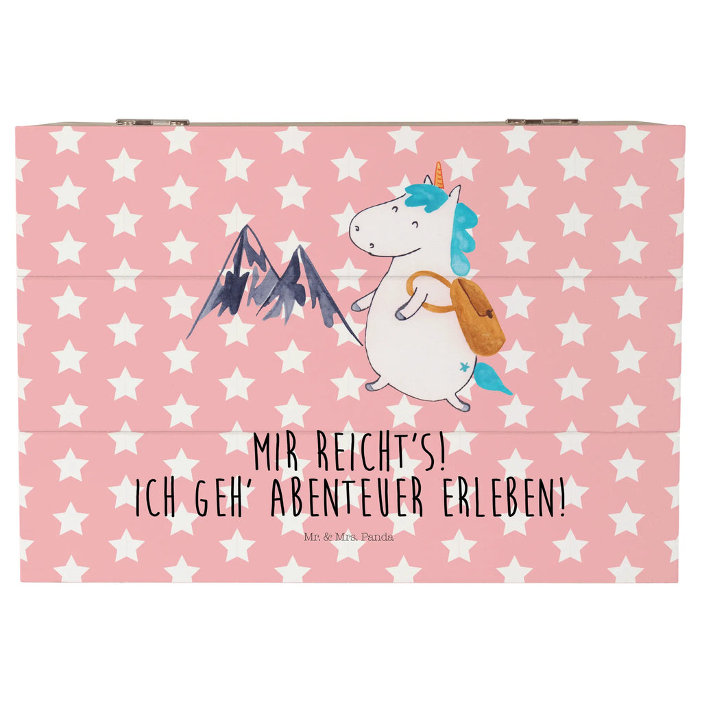Holzkiste Einhorn Bergsteiger Geschenkdose, Erinnerungsbox, Truhe, Schatzkiste, Geschenkbox, Dekokiste, Kiste, XXL, Schatulle, Aufbewahrungsbox, Erinnerungskiste, Holzkiste, Einhorn, Einhörner, Einhorn Deko, Unicorn, Entdecker, Abenteurer, Bergsteiger, Urlaub, Weltreise, Berge, Abenteuer, Reisen, Weltenbummler