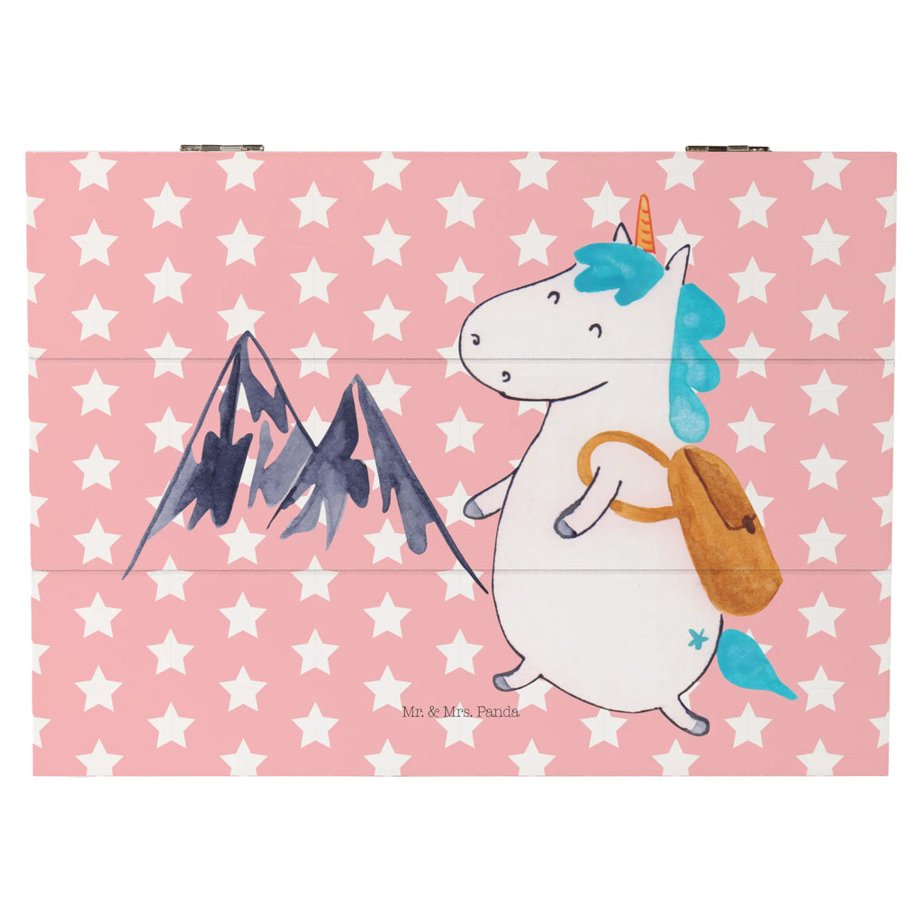 Holzkiste Einhorn Bergsteiger Geschenkdose, Erinnerungsbox, Truhe, Schatzkiste, Geschenkbox, Dekokiste, Kiste, XXL, Schatulle, Aufbewahrungsbox, Erinnerungskiste, Holzkiste, Einhorn, Einhörner, Einhorn Deko, Unicorn, Entdecker, Abenteurer, Bergsteiger, Urlaub, Weltreise, Berge, Abenteuer, Reisen, Weltenbummler
