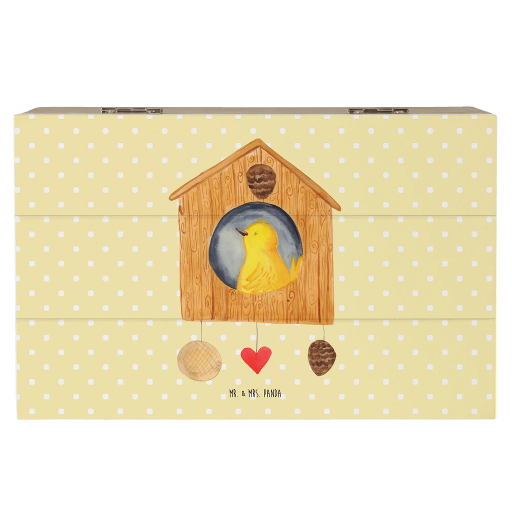 Holzkiste Vogelhaus Home Dekokiste, Schatulle, Erinnerungskiste, Aufbewahrungsbox, Schatzkiste, Holzkiste, Erinnerungsbox, Geschenkdose, Geschenkbox, XXL, Truhe, Kiste, Tiermotive, Gute Laune, lustige Sprüche, Tiere, Umzug, Geschenk, Vogelhaus, Einzugsgeschenk, Haus, Hausbau, Einzug, Home sweet Home, Vogel