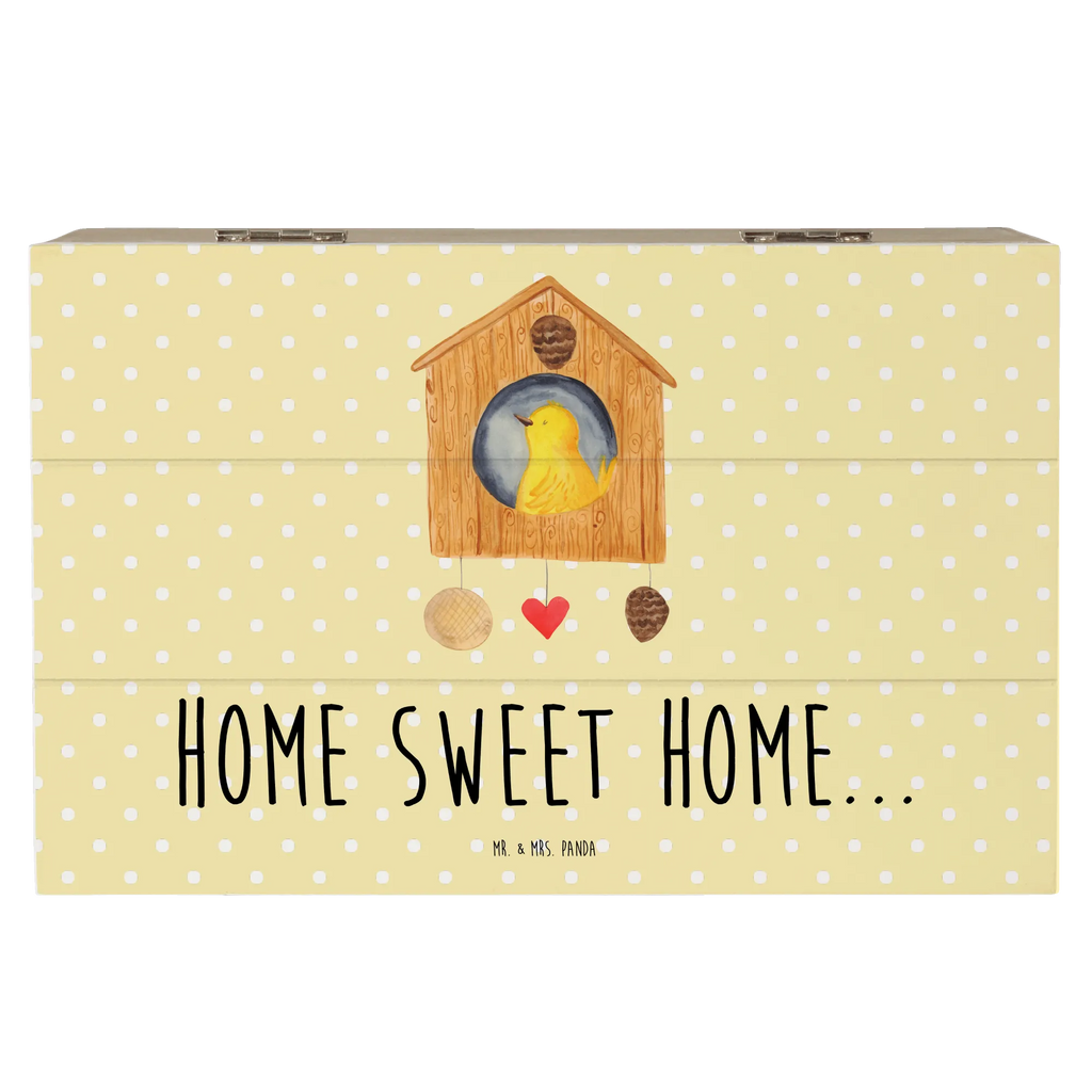 Holzkiste Vogelhaus Home Dekokiste, Schatulle, Erinnerungskiste, Aufbewahrungsbox, Schatzkiste, Holzkiste, Erinnerungsbox, Geschenkdose, Geschenkbox, XXL, Truhe, Kiste, Tiermotive, Gute Laune, lustige Sprüche, Tiere, Umzug, Geschenk, Vogelhaus, Einzugsgeschenk, Haus, Hausbau, Einzug, Home sweet Home, Vogel