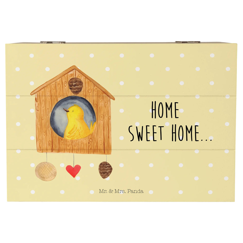Holzkiste Vogelhaus Home Dekokiste, Schatulle, Erinnerungskiste, Aufbewahrungsbox, Schatzkiste, Holzkiste, Erinnerungsbox, Geschenkdose, Geschenkbox, XXL, Truhe, Kiste, Tiermotive, Gute Laune, lustige Sprüche, Tiere, Umzug, Geschenk, Vogelhaus, Einzugsgeschenk, Haus, Hausbau, Einzug, Home sweet Home, Vogel