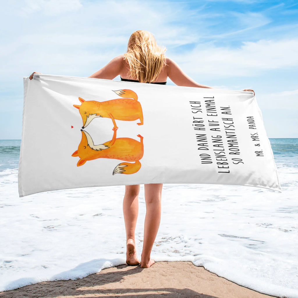 XL ręcznik kąpielowy lisy miłość Lis