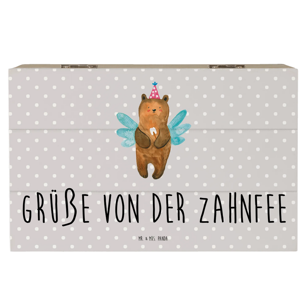 Holzkiste Zahnfee Bär Aufbewahrungsbox, Kiste, Geschenkbox, Schatzkiste, Schatulle, Dekokiste, Geschenkdose, Erinnerungskiste, Truhe, Holzkiste, XXL, Erinnerungsbox, Bär, Teddy, Teddybär, Erster Zahn, Zahnfee, Fee, Milchzahn