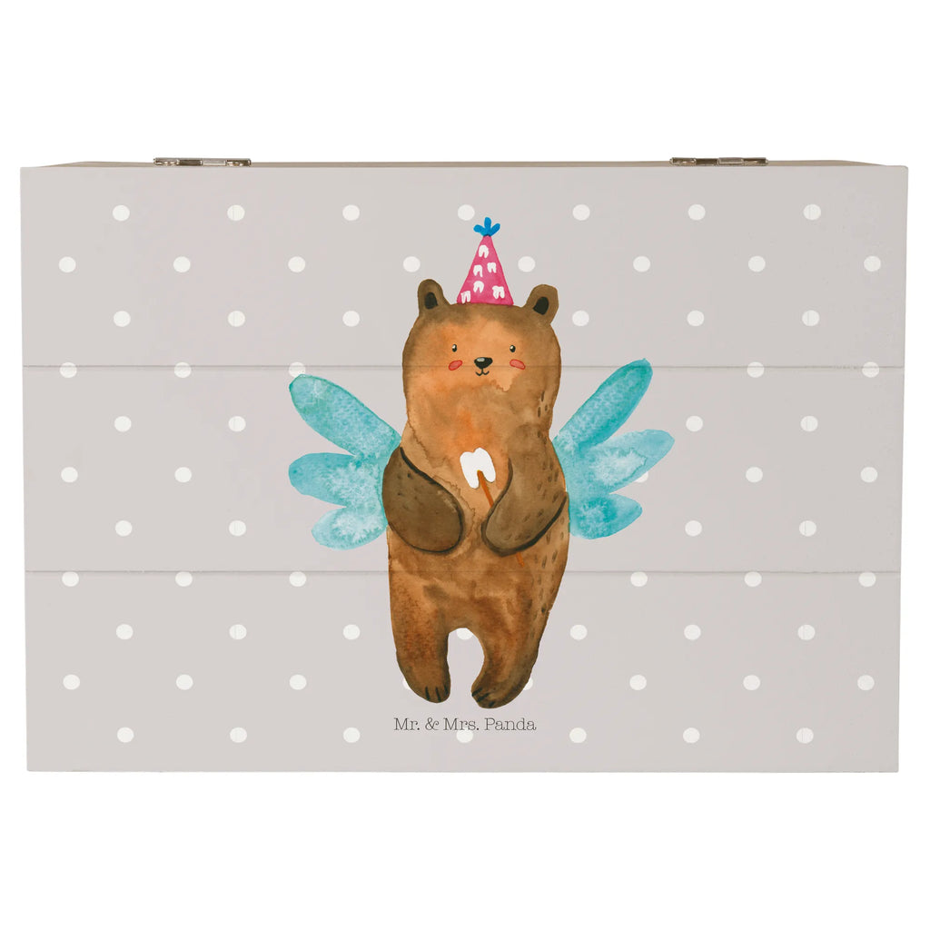 Holzkiste Zahnfee Bär Aufbewahrungsbox, Kiste, Geschenkbox, Schatzkiste, Schatulle, Dekokiste, Geschenkdose, Erinnerungskiste, Truhe, Holzkiste, XXL, Erinnerungsbox, Bär, Teddy, Teddybär, Erster Zahn, Zahnfee, Fee, Milchzahn