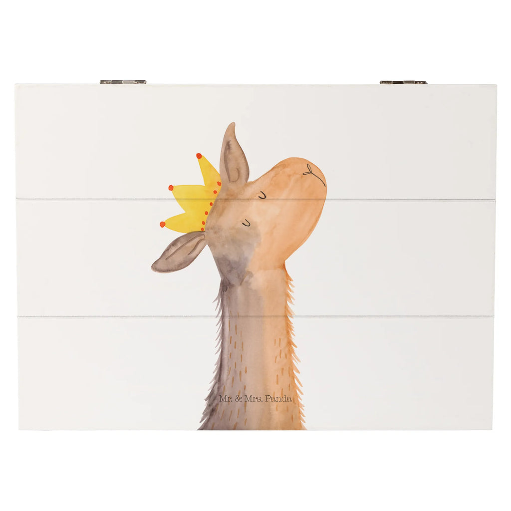 Holzkiste Lamakopf König Aufbewahrungsbox, Truhe, Dekokiste, Geschenkbox, Geschenkdose, Schatzkiste, Holzkiste, XXL, Erinnerungsbox, Kiste, Erinnerungskiste, Schatulle, Lama, Alpaka, Abi, Chef, Königin, Papa, Abitur, König, Vorgesetzter, Mama, Büro Kollege, Lamas, Kollegin, Freundin